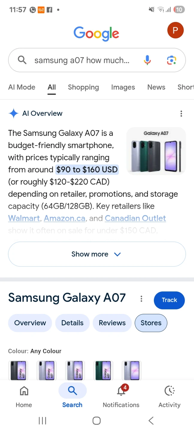 Samsung Galaxy A07 Smartphone