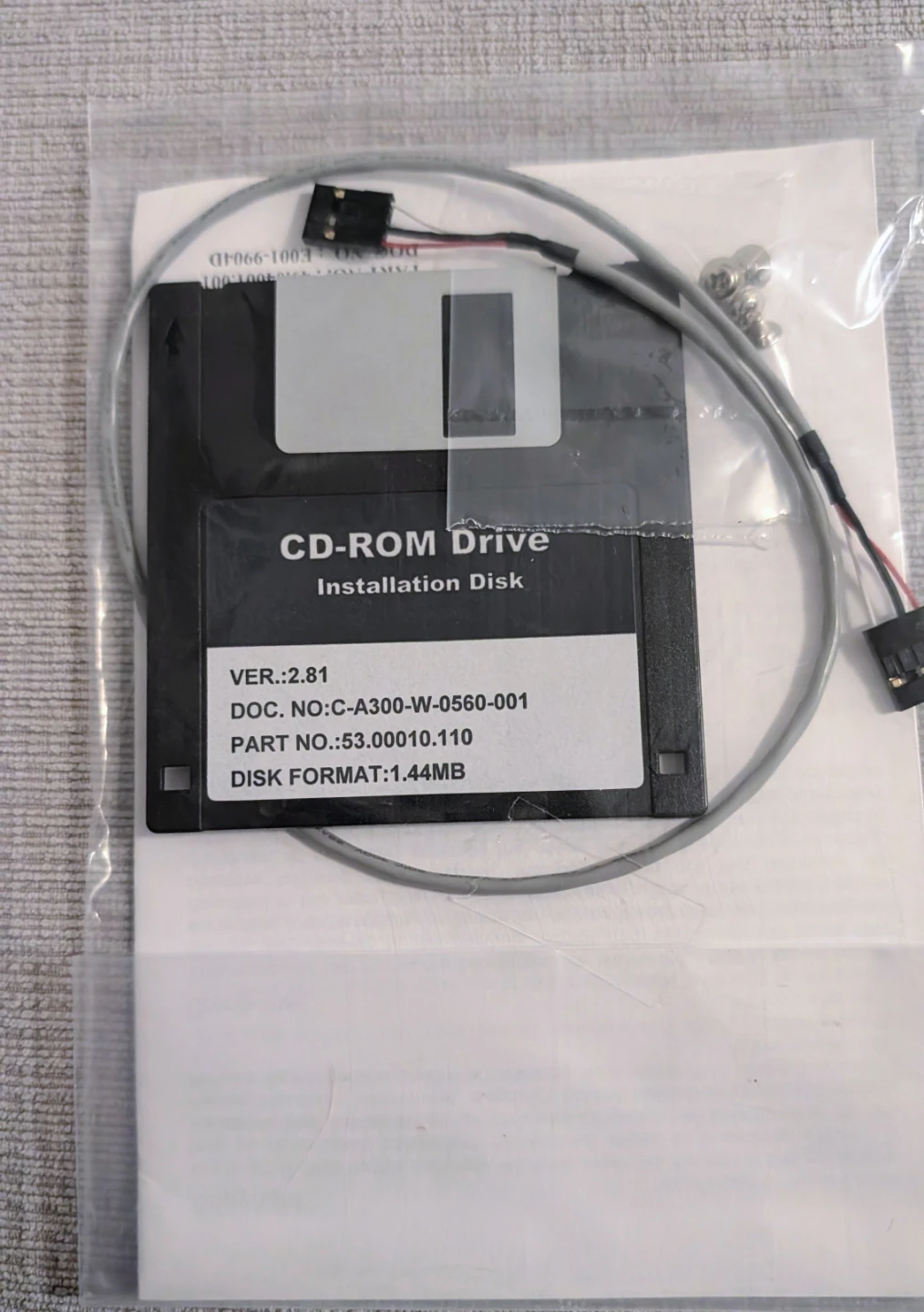 Brand New CD-ROM Drive Installation Disk Kit - photo 2