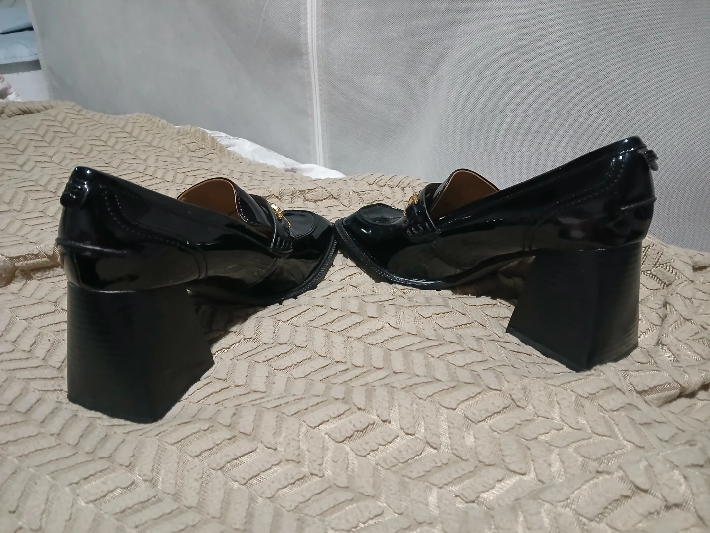 Sam Edelman Black Patent Leather Loafers, US 9 - photo 3