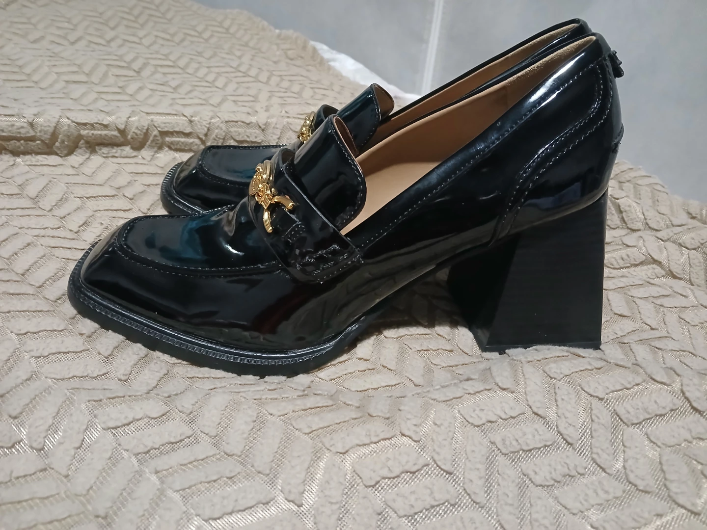 Sam Edelman Black Patent Leather Loafers, US 9 - photo 5