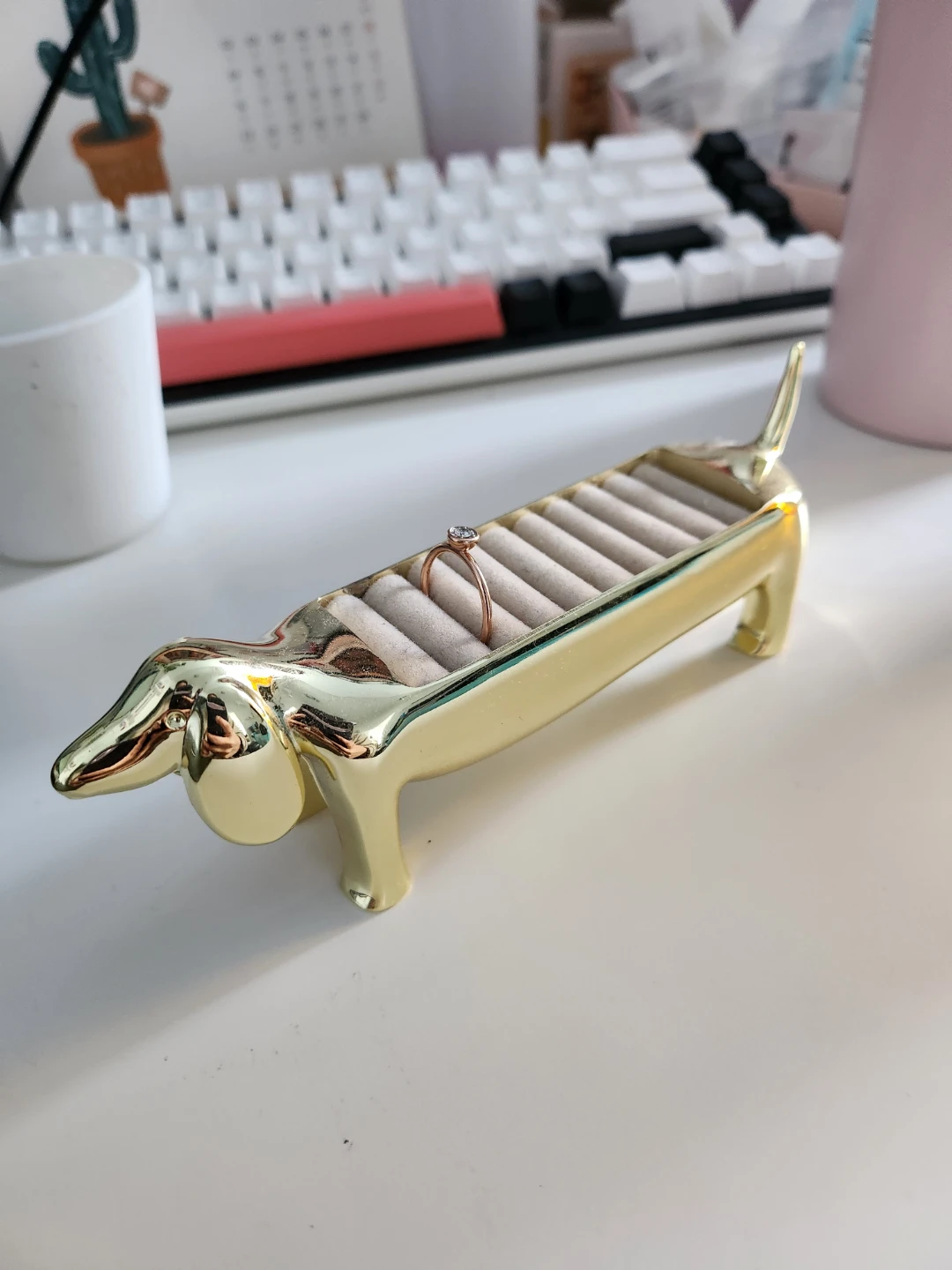 Umbra Gold Dachshund Ring Holder Organizer"🏆"