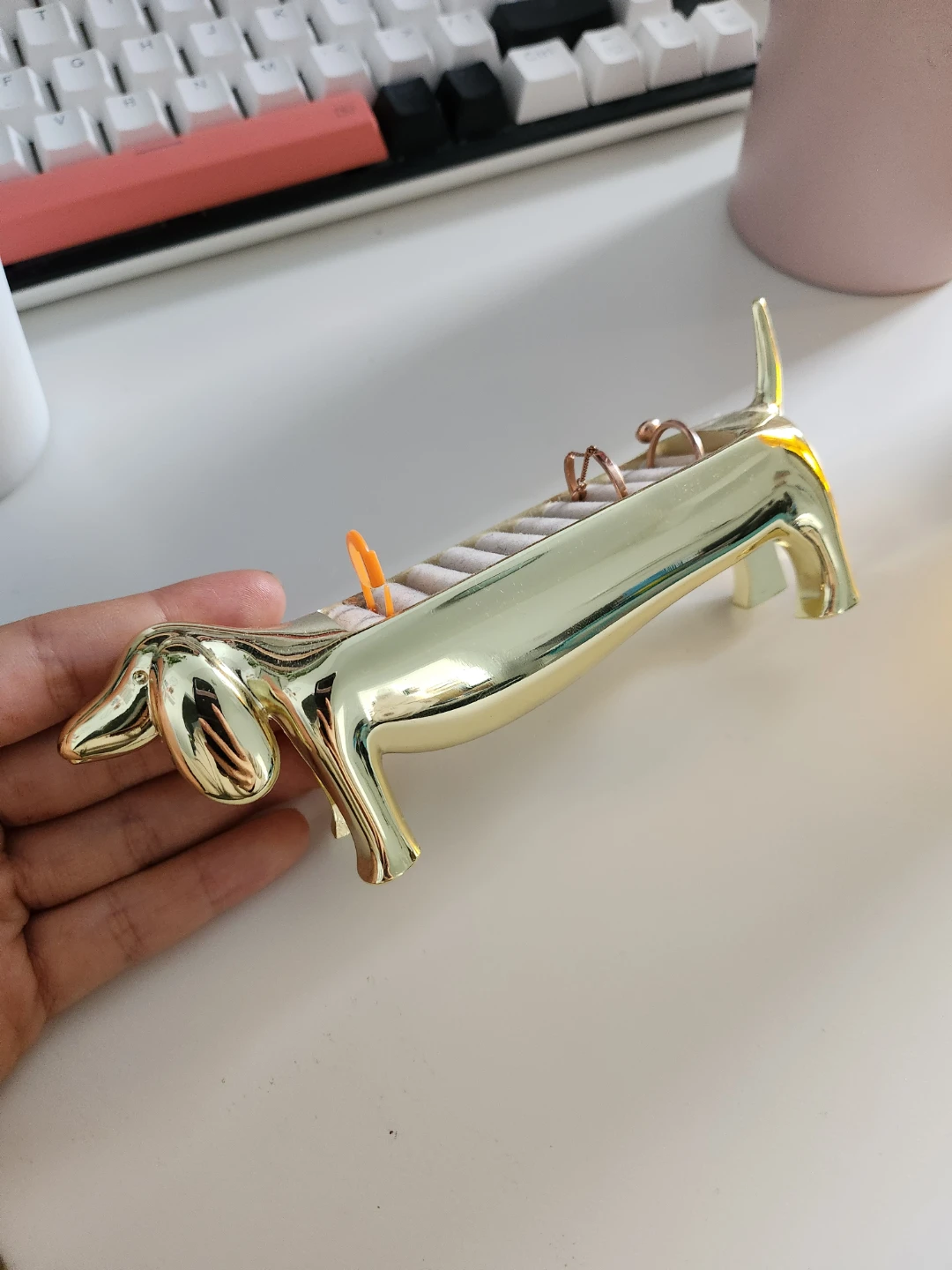 Umbra Gold Dachshund Ring Holder Organizer"🏆" - photo 2