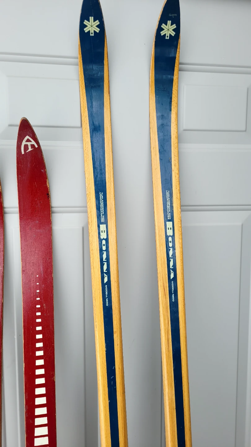 Vintage Wood Cross Country Skis - photo 4