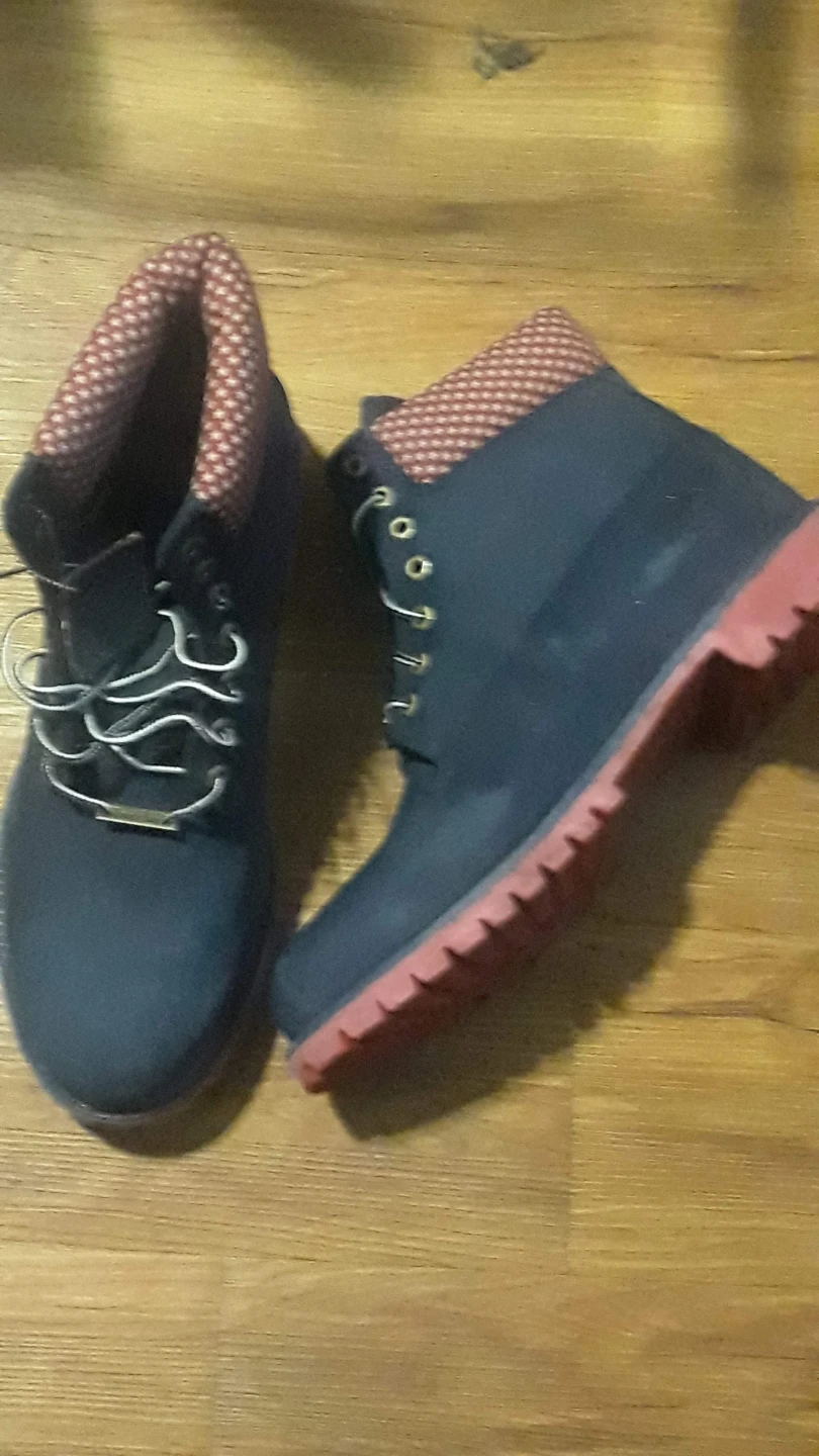 Timberland Men's Boots - Navy/Red Size 13 - photo 3
