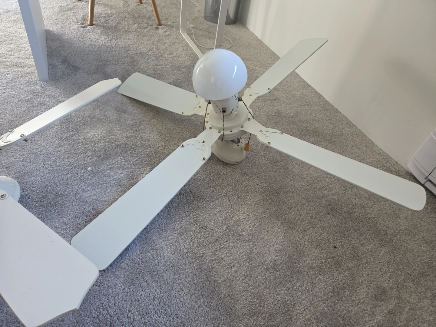 Two White Ceiling Fans with Lights - photo 5