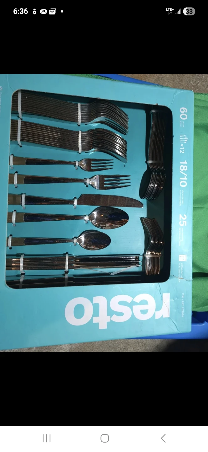 Resto 60-Piece Stainless Steel Cutlery Set