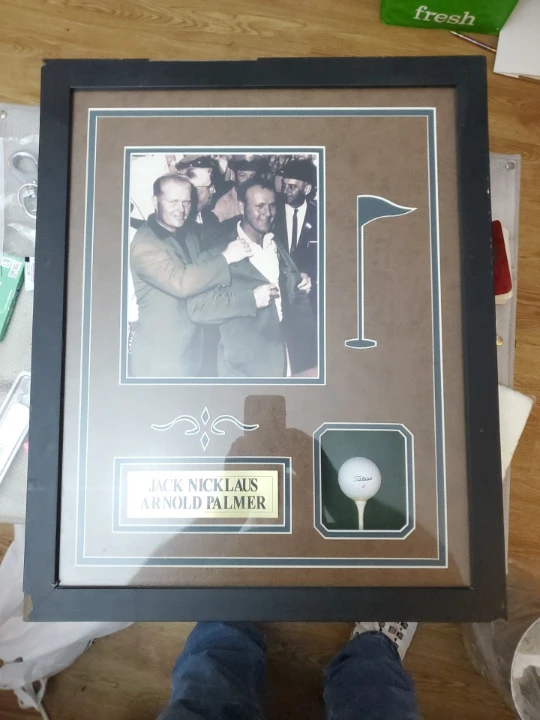1964 Jack Nicklaus Arnold Palmer Framed