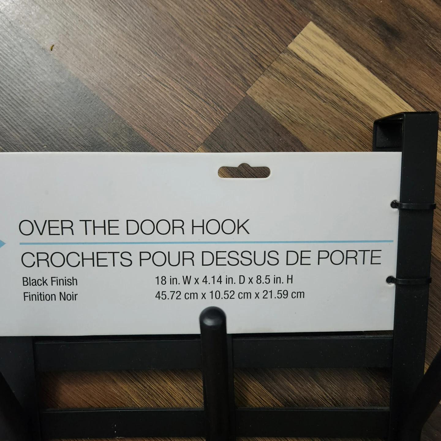 Era Over the Door Hook - 18 inch Black ( Moving Sale) - photo 2