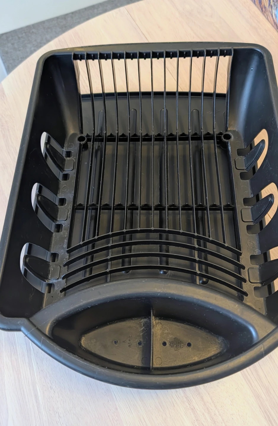 Sterilite Black Dish Drying Rack with Utensil Holder - photo 3
