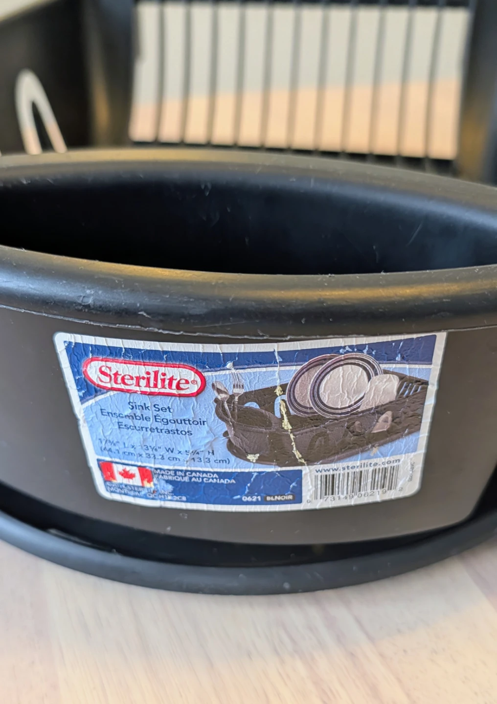 Sterilite Black Dish Drying Rack with Utensil Holder - photo 4