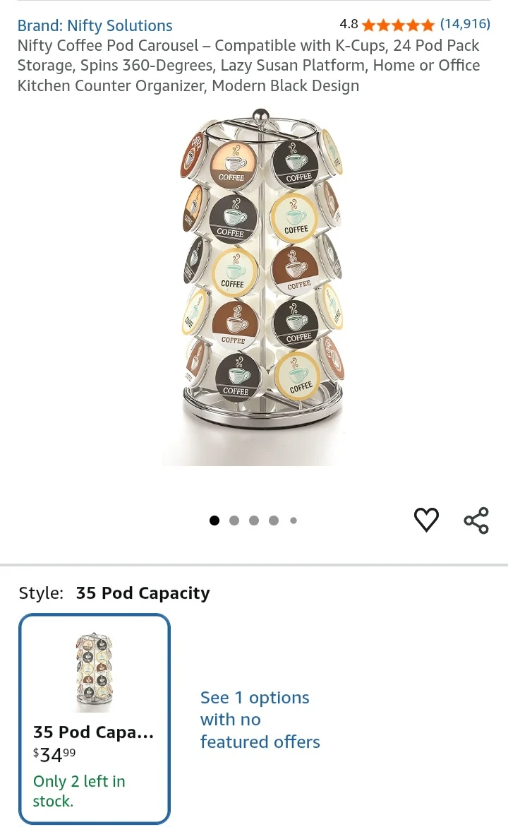 Nifty Solutions Chrome Coffee Pod Carousel - photo 2