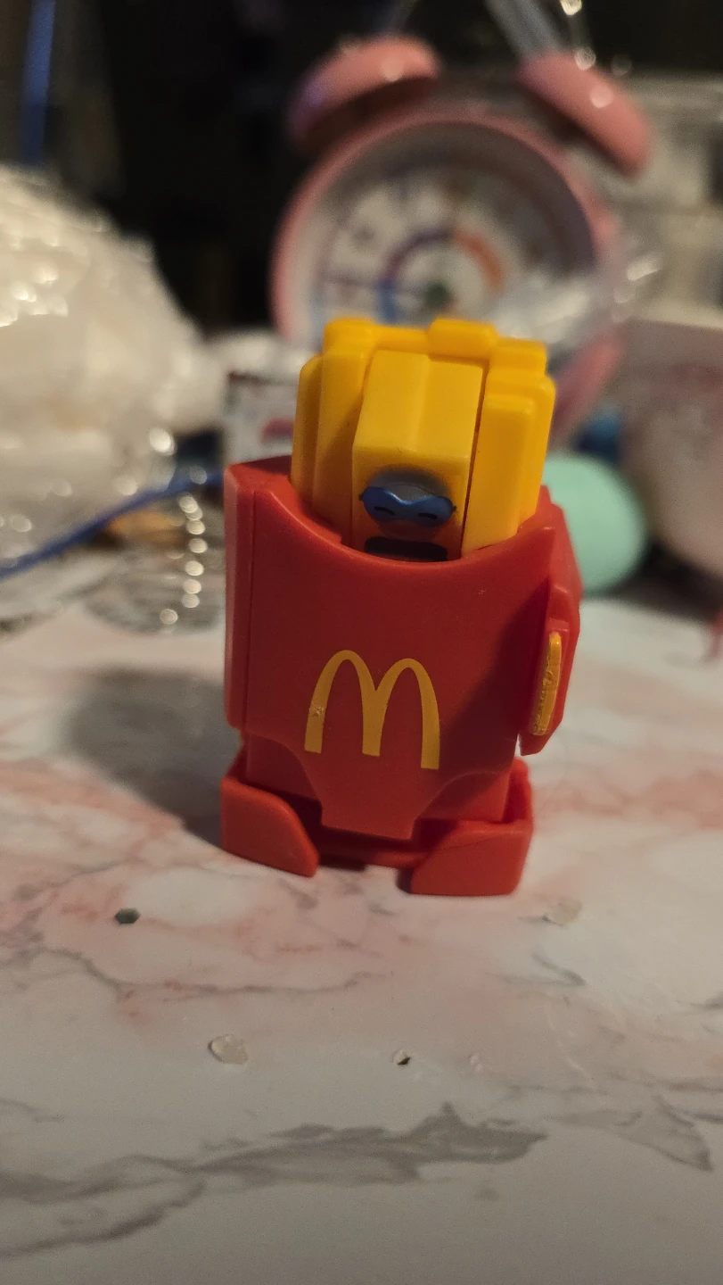 🏆 McDonald's Happy Meal toy French fry robot 🏆