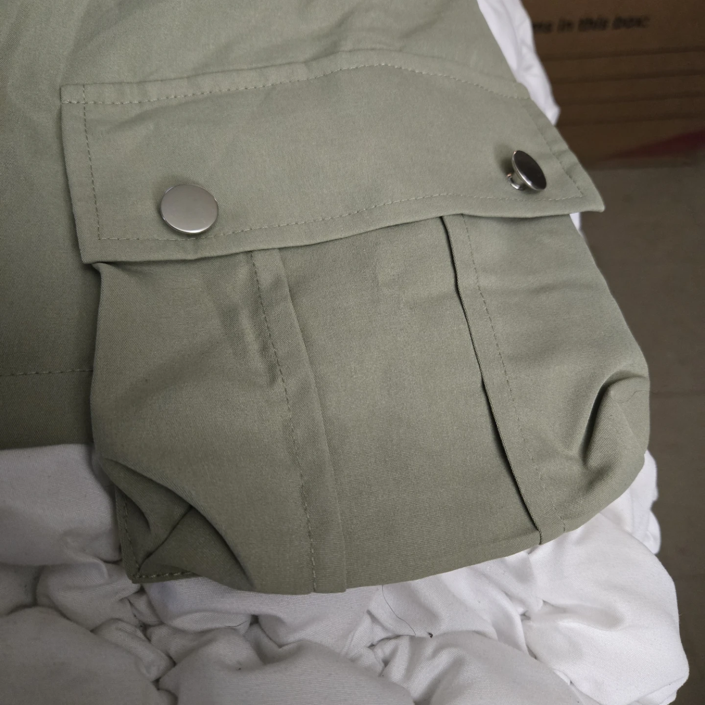 Sage Green Cargo Skirt - photo 3