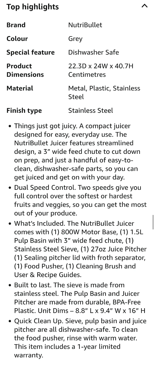 NutriBullet Juicer - photo 5