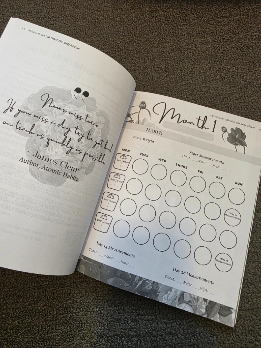 BLOOM the body edition Weight Loss Journal - photo 3
