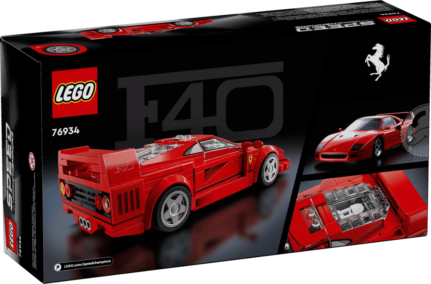 LEGO Speed Champions Ferrari F40 76934 Building Toy - photo 2