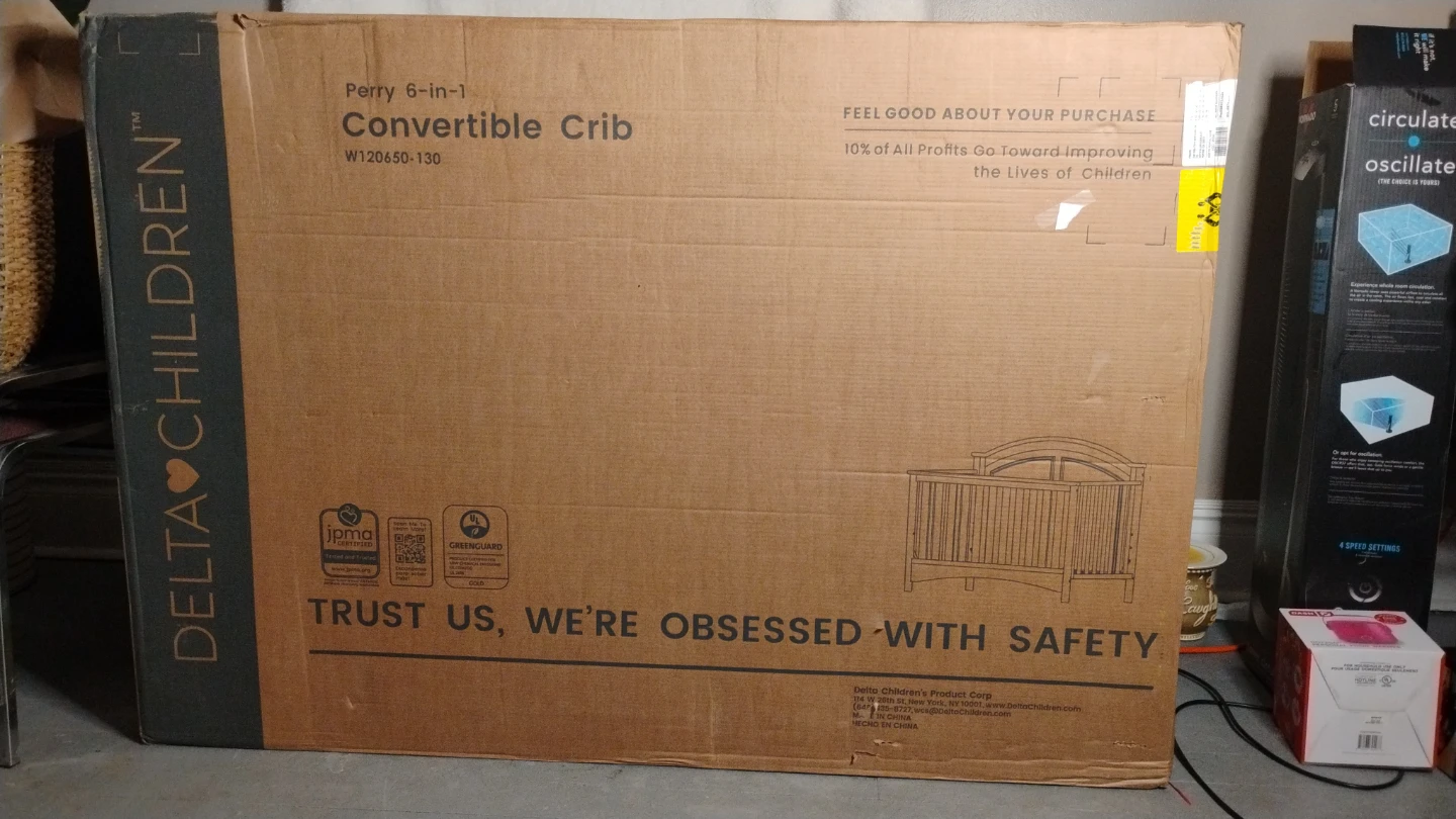 Delta Children Perry 6-in-1 Convertible Crib W120650-130