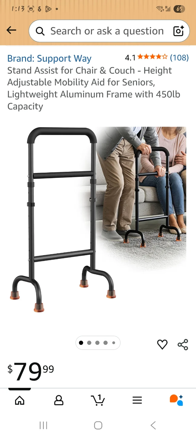 Stand Assist Mobility Aid for Seniors - 450lb Capacity
