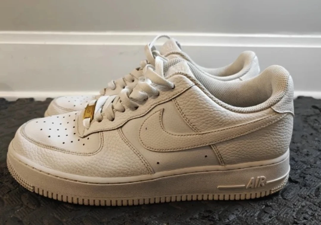 Nike Air Force 1 Low White Leather Sneakers - photo 2