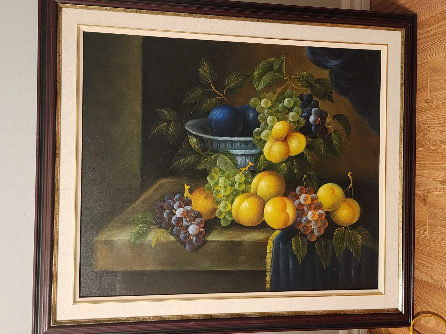 Framed Oil Painting Still Life Fruit Art