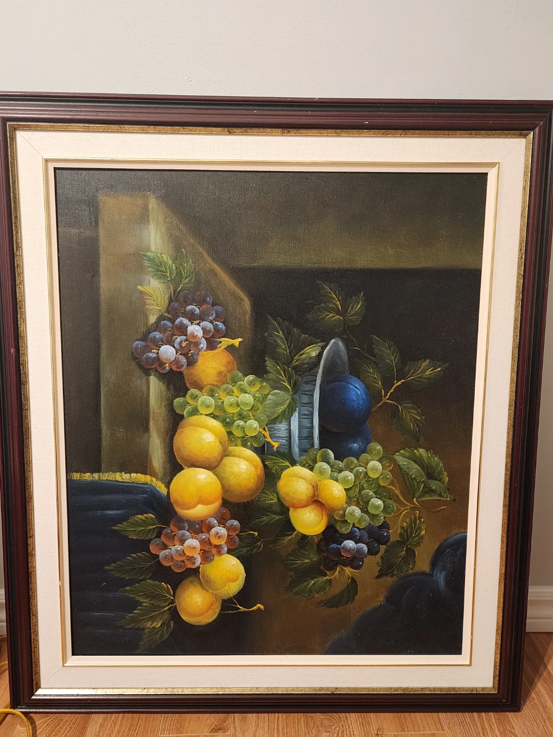 Framed Oil Painting Still Life Fruit Art - photo 2