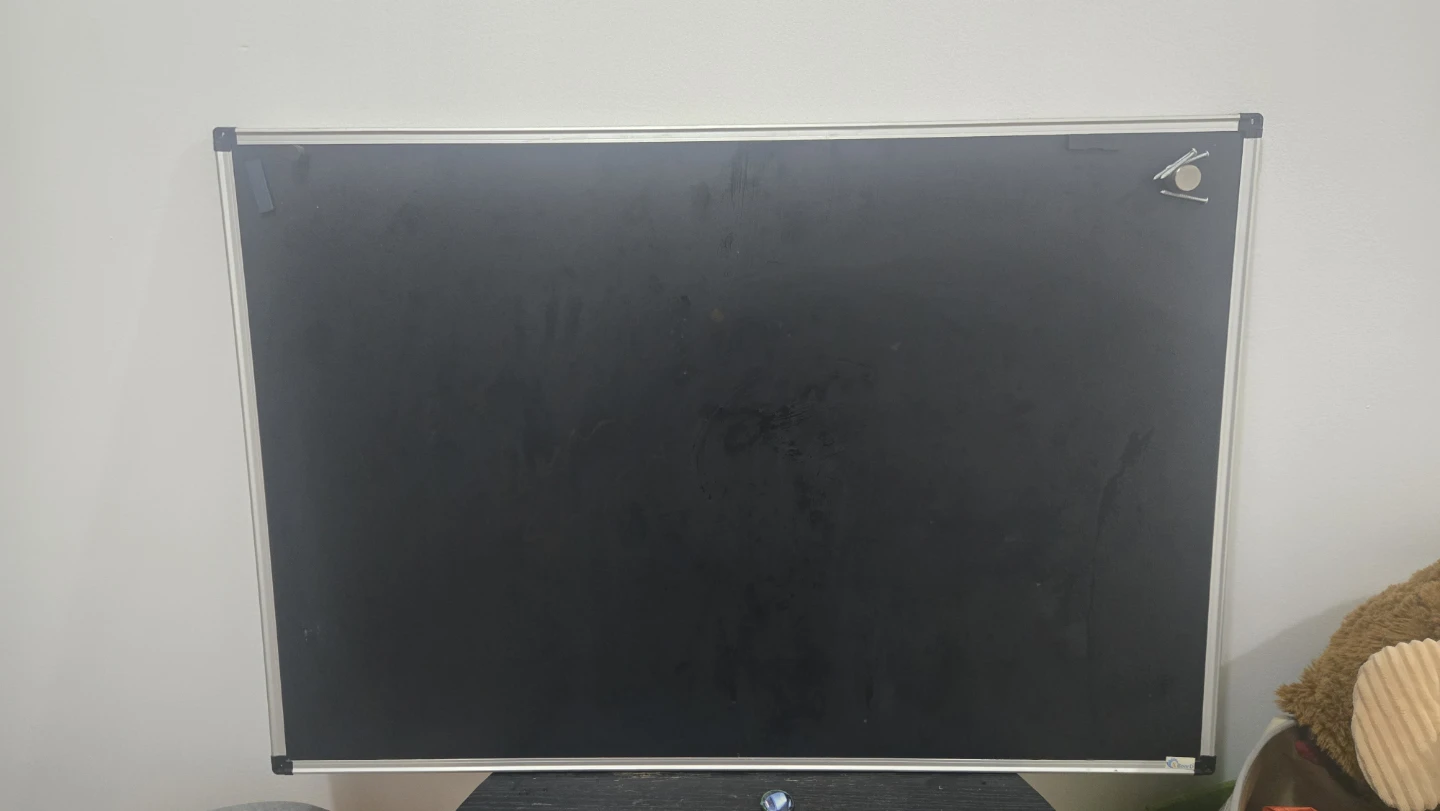 Large Black Dry Erase Board magnetic 24 x 34