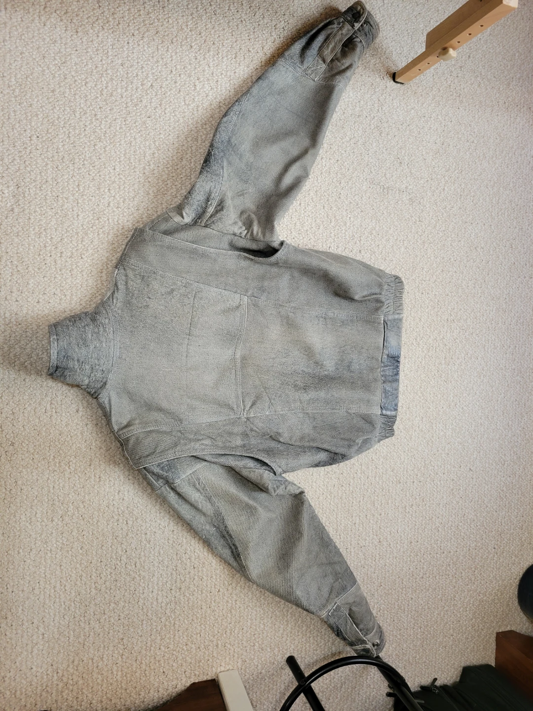 Genuine Leather Bomber Jacket - photo 4