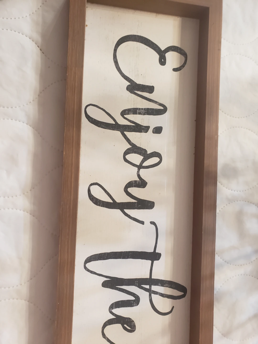 Wooden Sign "Enjoy the Little Things" - photo 2