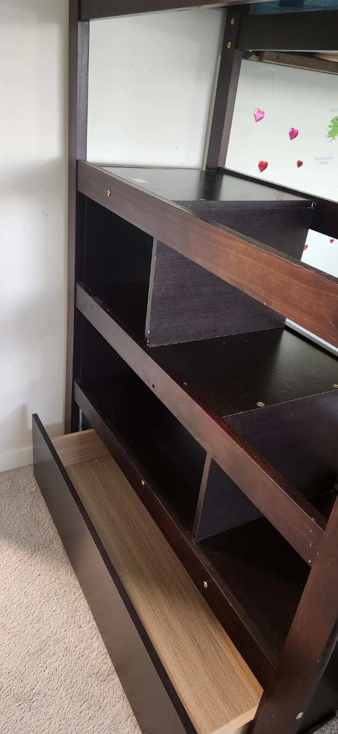 Twin Over Twin Bunk Bed with Trundle and Storage Stairs - photo 3