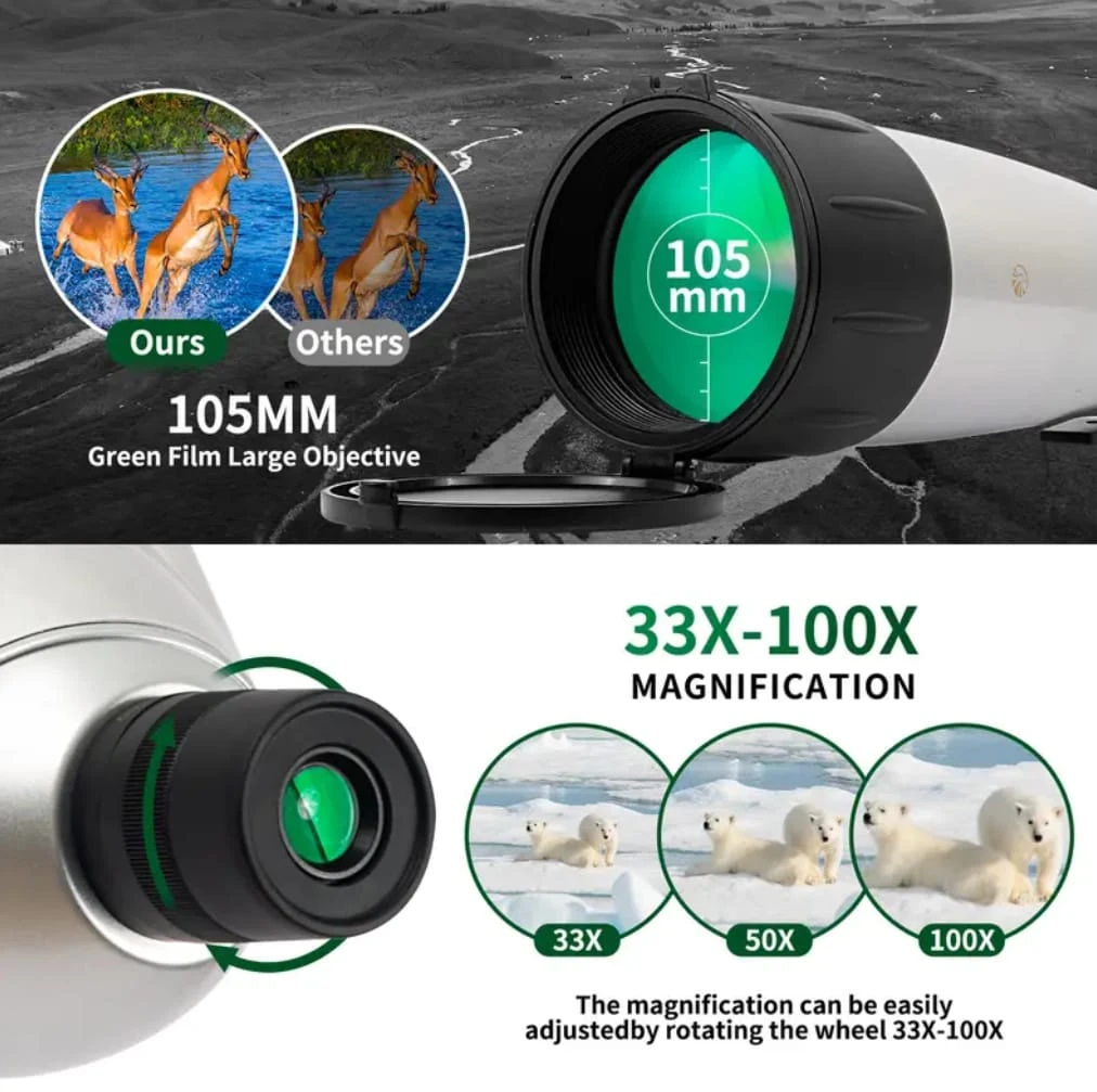 Fetch Falcon 33x-100x Zoom Professional Spotting Scope - photo 2