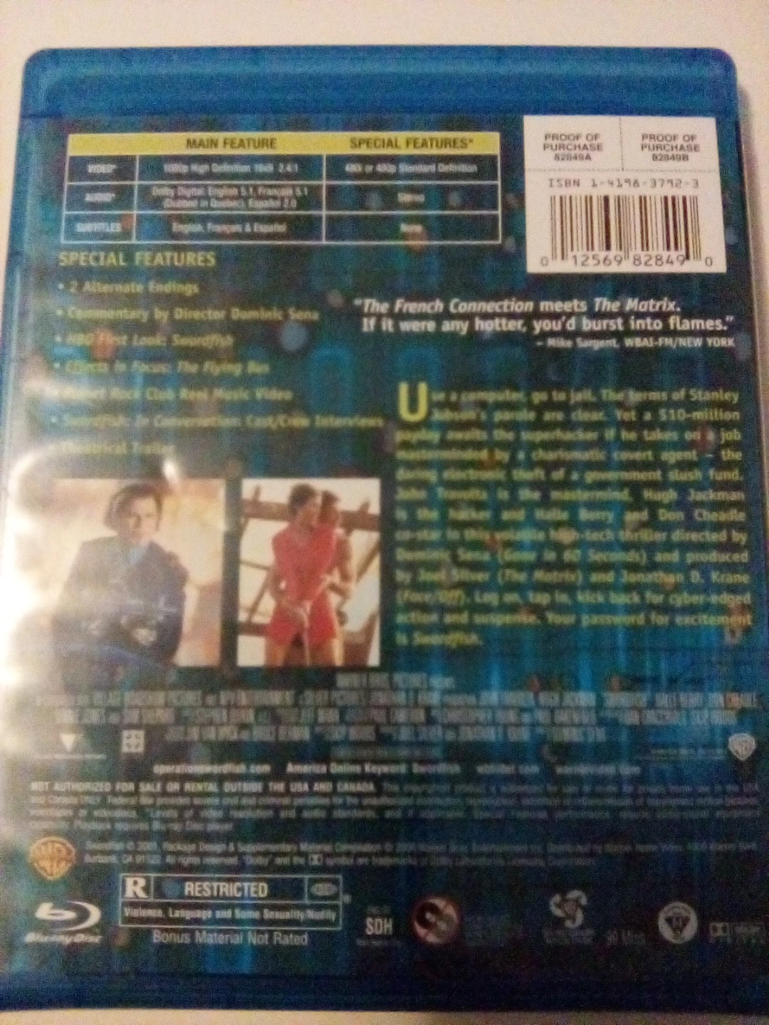 Swordfish Blu-ray - photo 2