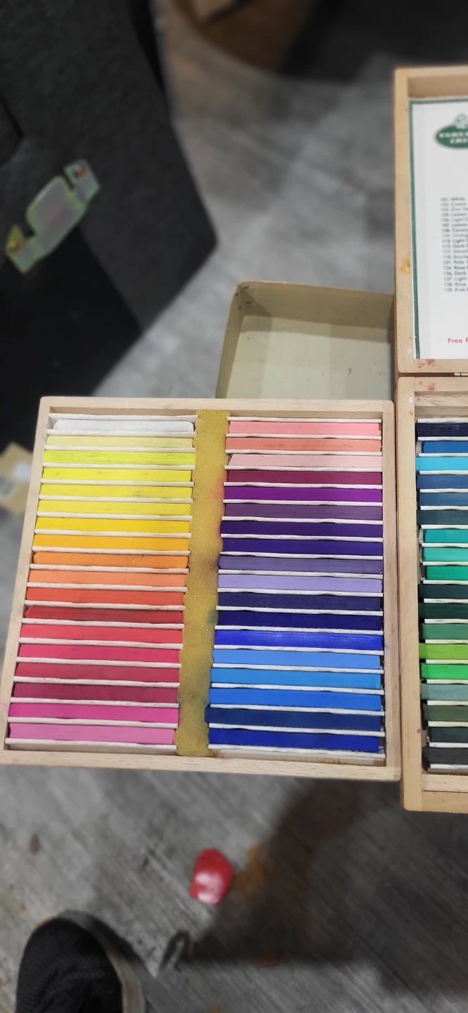 VINTAGE Faber-Castell Castell 72 Coloured Pastels Set - photo 2