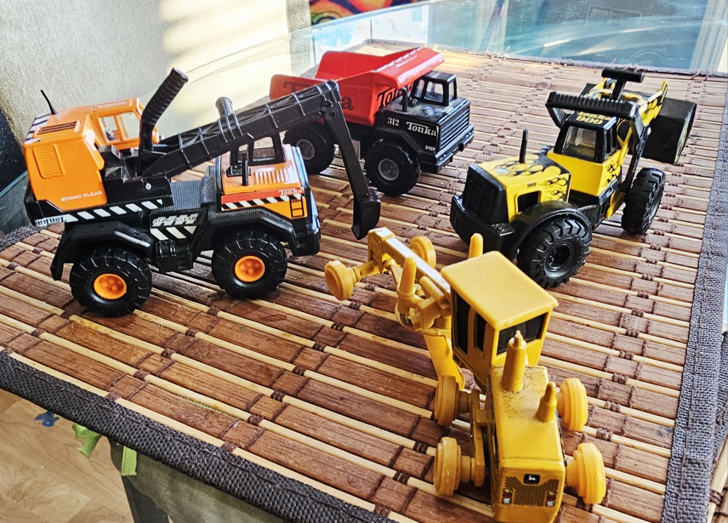Tonka and John Deere Toy Construction Vehicles