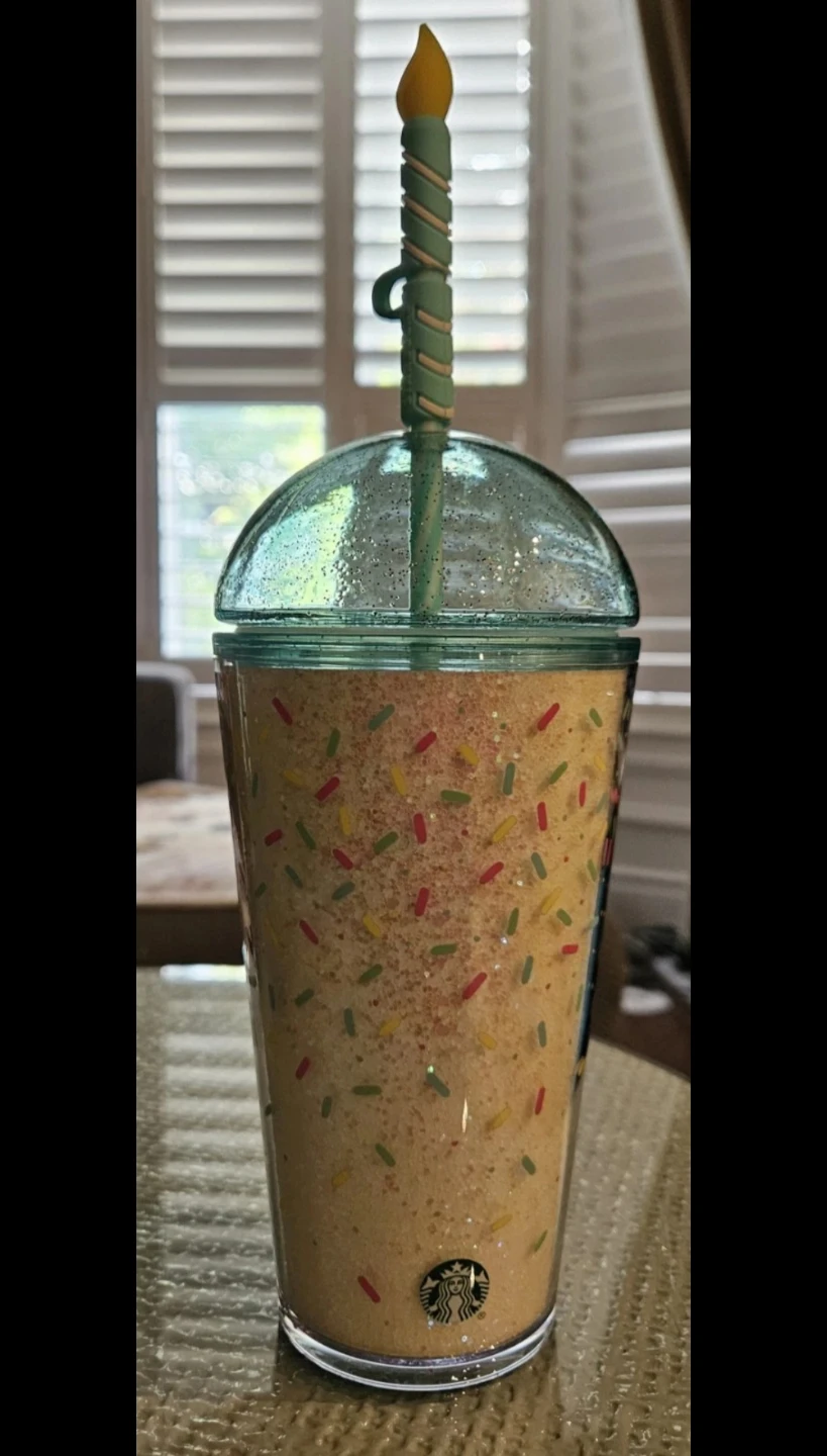 NEW Starbucks Birthday Candle Tumbler Cup