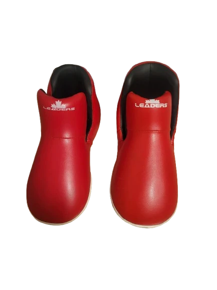 Leaders Red Taekwondo Foot Gear (𝑻𝒆𝒆𝒏𝒔 & 𝑨𝒅𝒖𝒍𝒕𝒔) - 𝑴𝒆𝒅𝒊𝒖𝒎