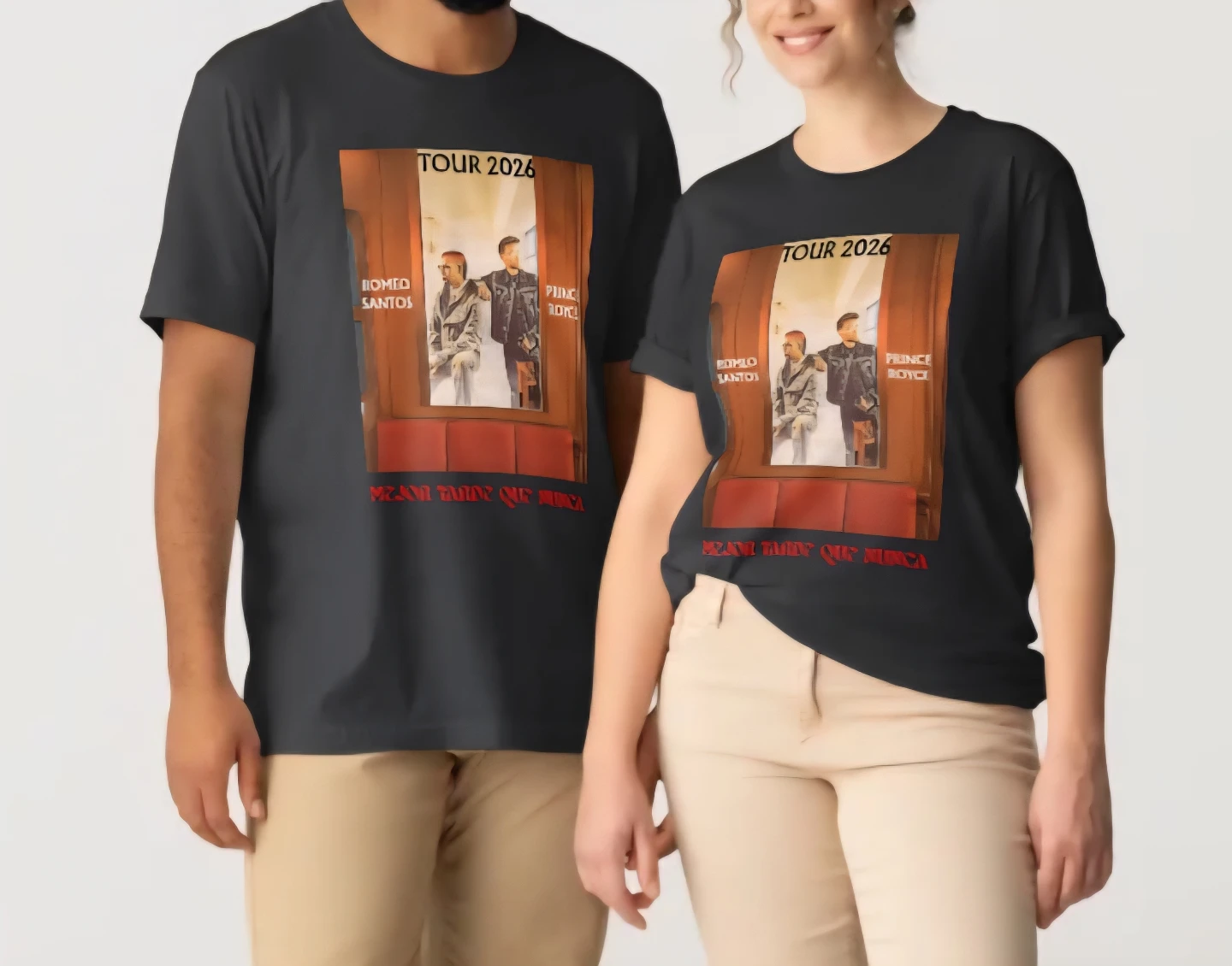 Arjona, Cazzu, Romeo Santos & Prince Royce Tour 2026 T-Shirts