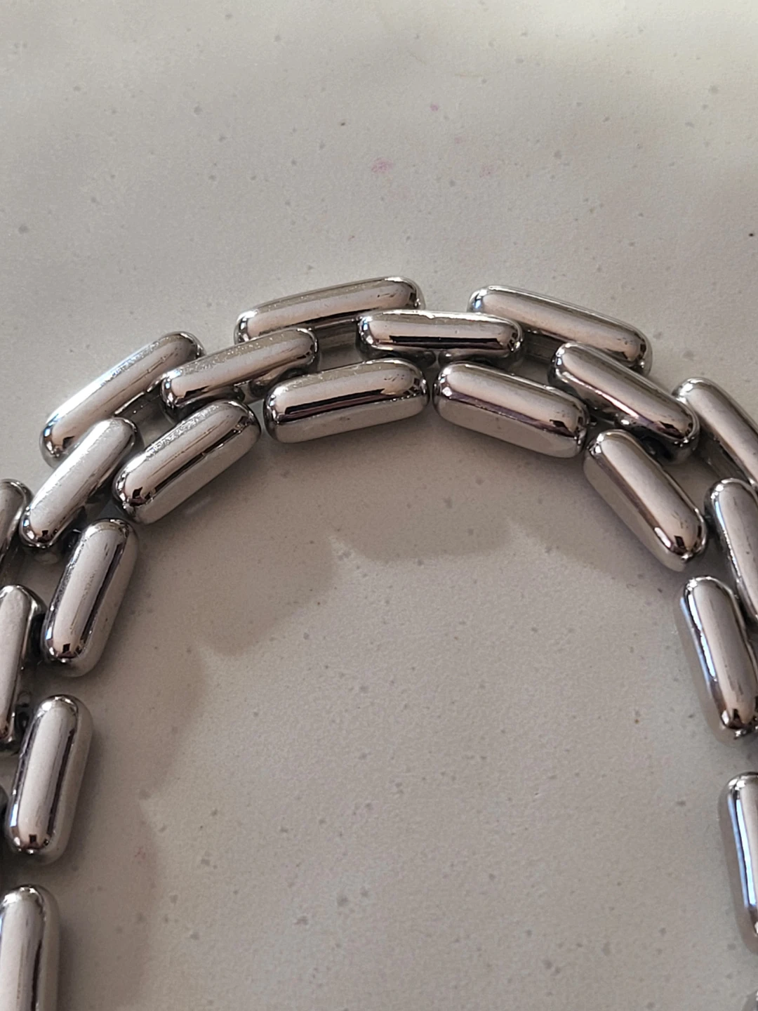 Silver Tone Link Necklace - photo 2