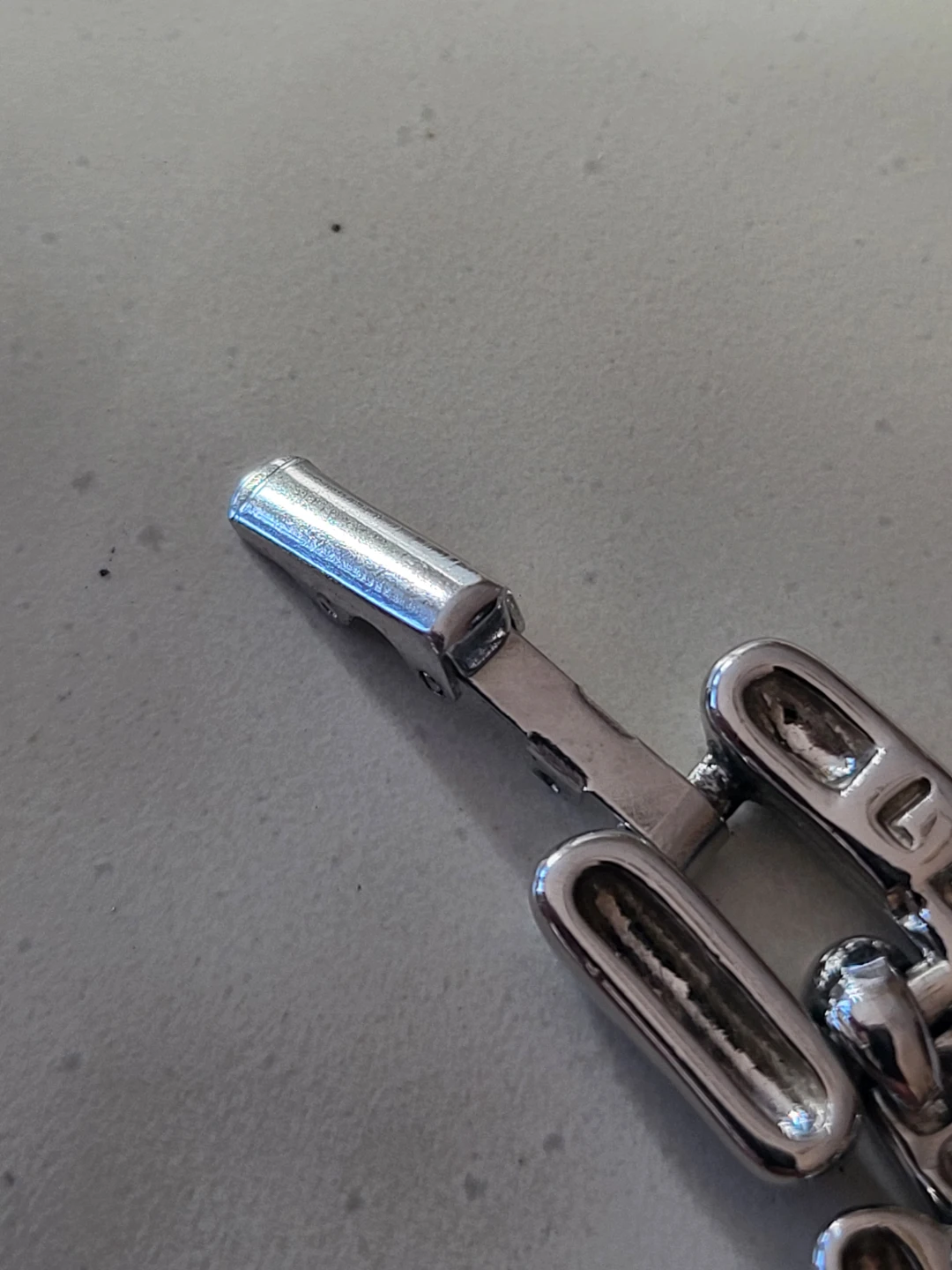 Silver Tone Link Necklace - photo 4