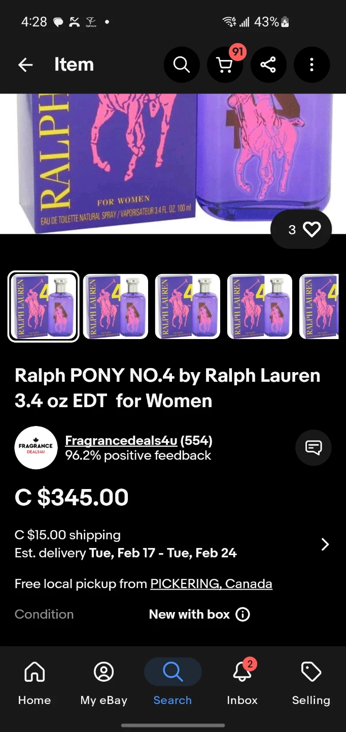 Ralph Lauren Pony Club 4 Ladies Perfume 100 ml Rare Discontinued - photo 3