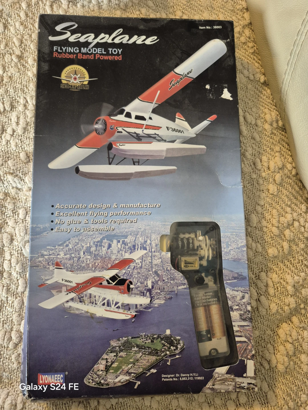 Seaplane Flying Model Toy Rubber Band Powered - photo 4