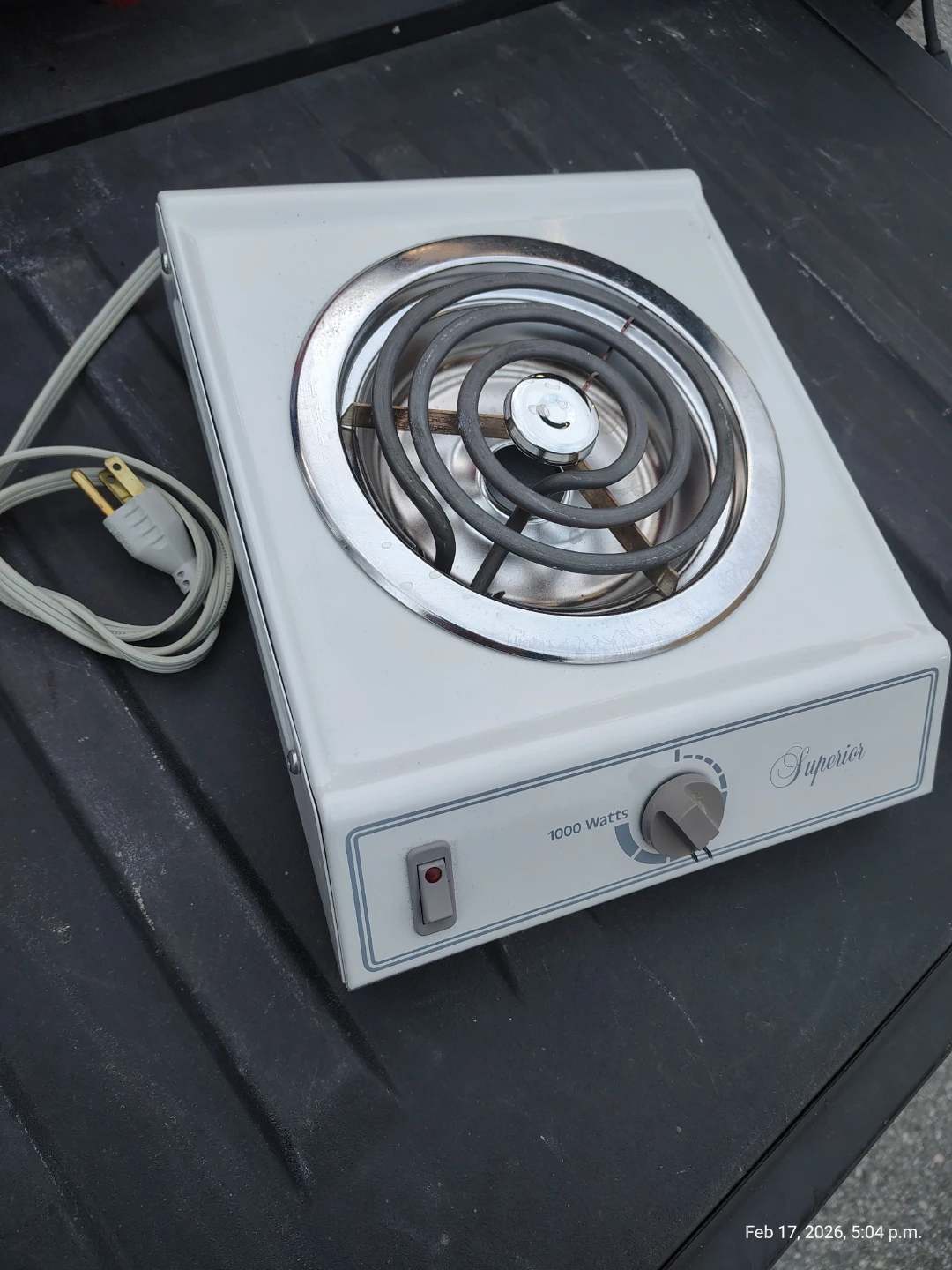 1000 W Hotplate Electric * Like New *