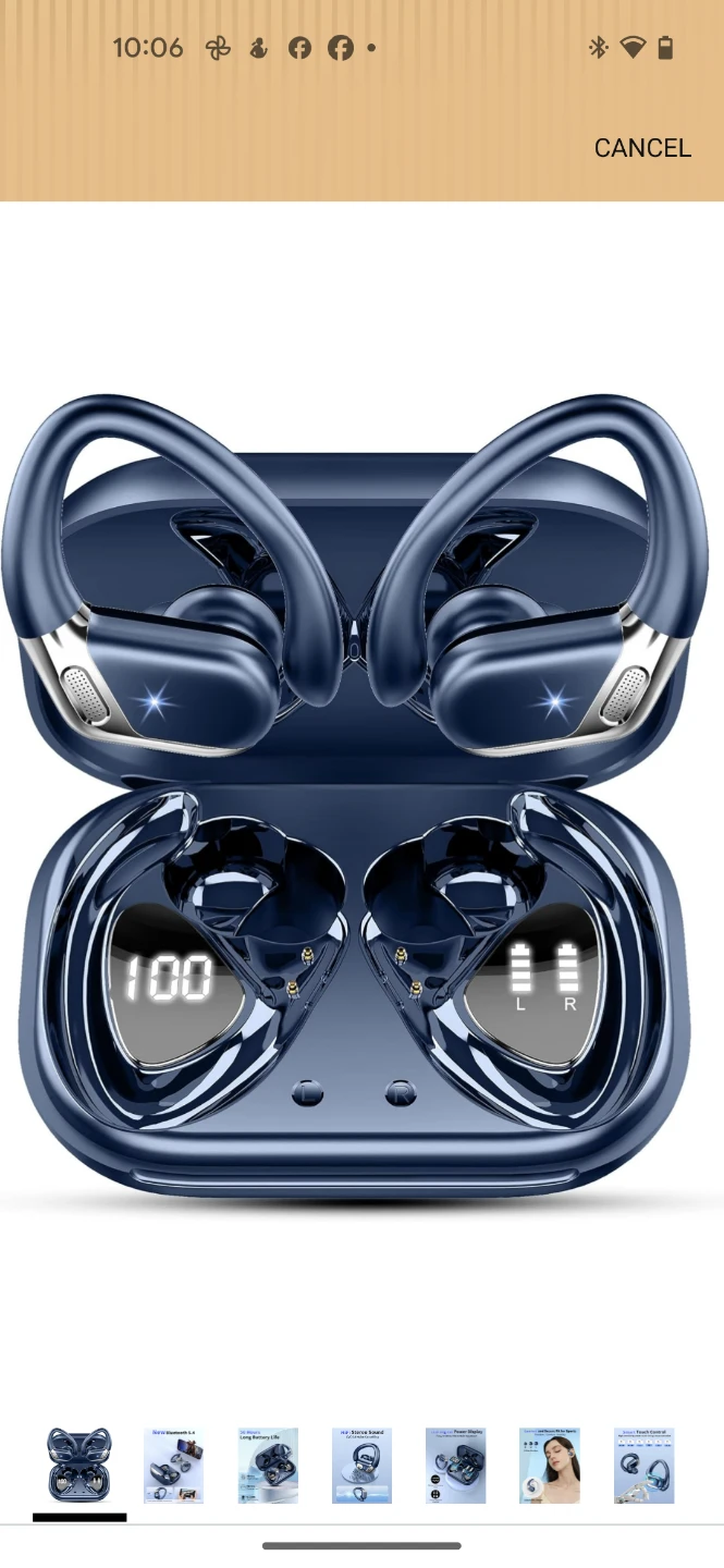 Bluetooth Noise Cancelling Headphones 5.4