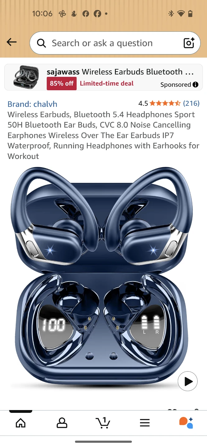 Bluetooth Noise Cancelling Headphones 5.4 - photo 2