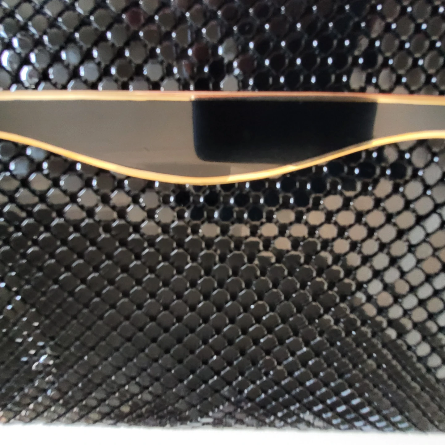 ♥️ Black Mesh Clutch Purse with a Chain🏆 - photo 2