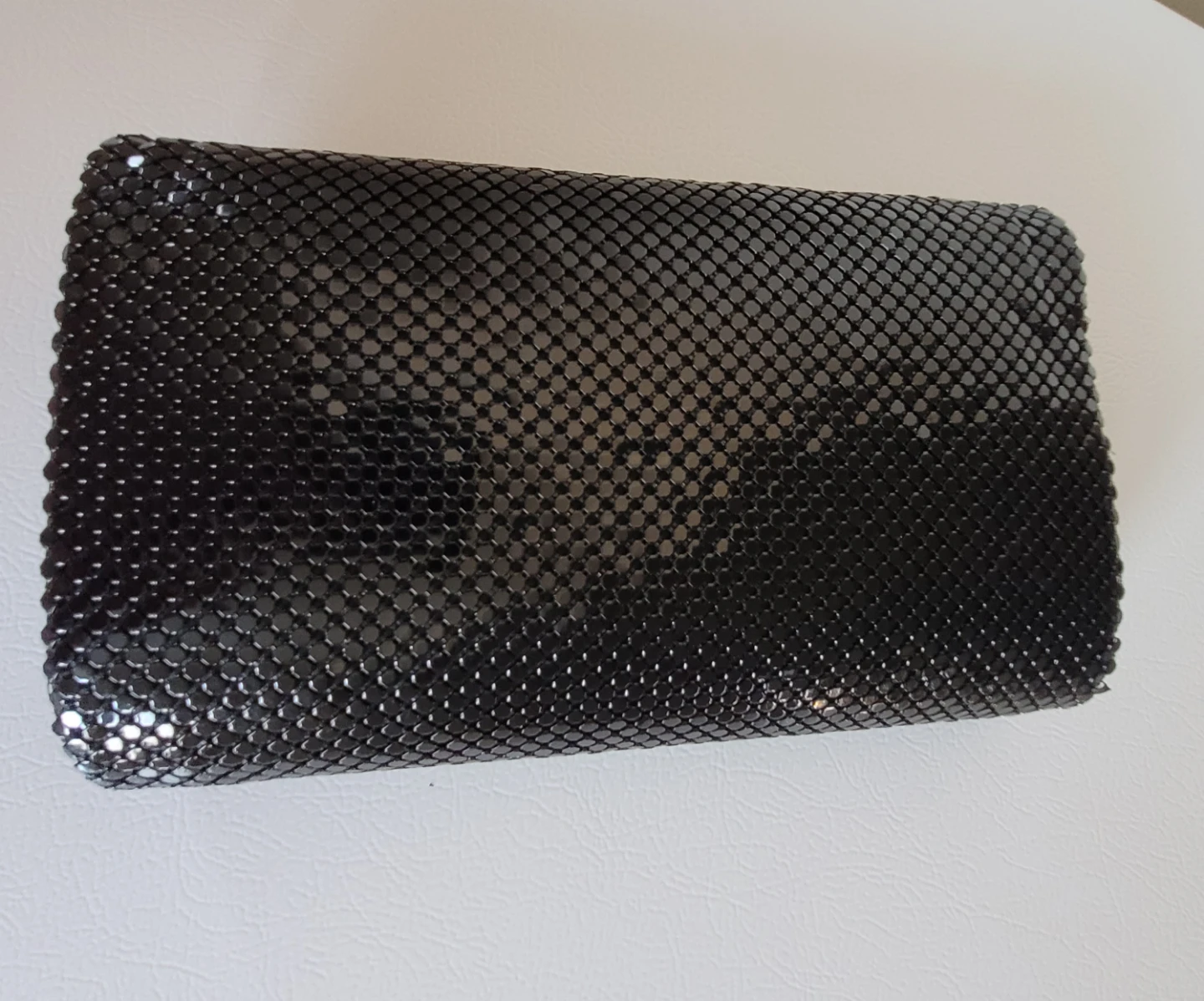 ♥️ Black Mesh Clutch Purse with a Chain🏆 - photo 4