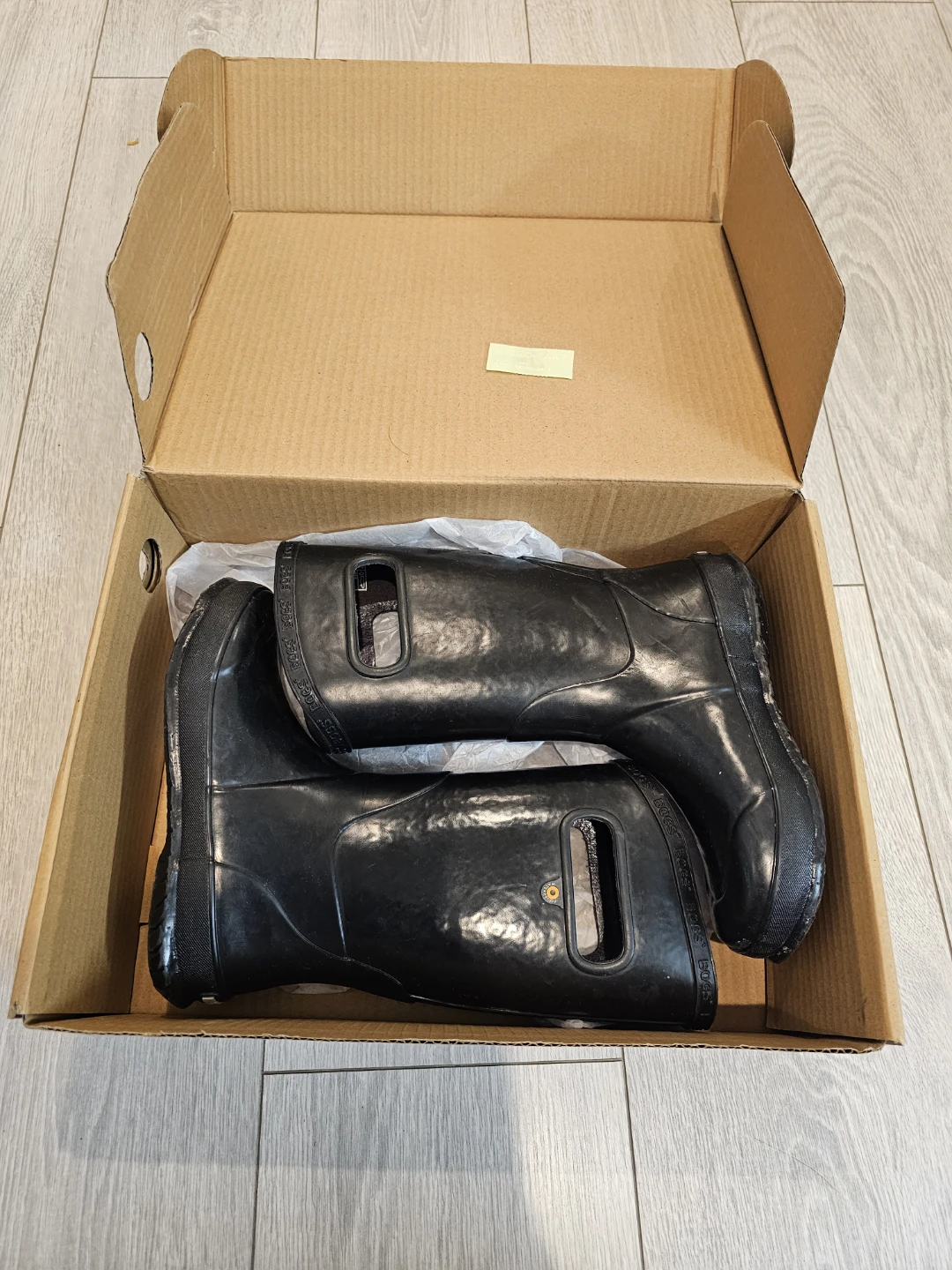 Bogs Kids Waterproof Rain Boots - Black Size UK 1 / EUR 33