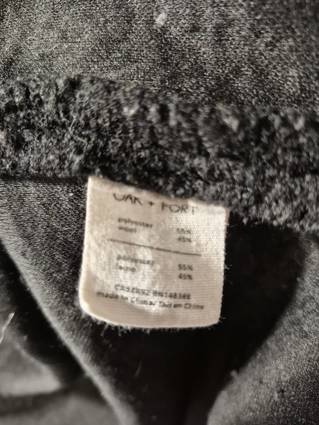 OAK + FORT Black Cardigan L/G - photo 2