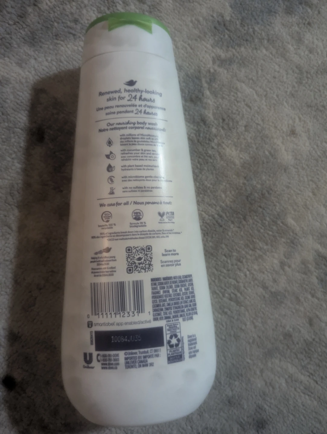 Dove Refreshing Body Wash with Cucumber & Green Tea Scent - photo 2