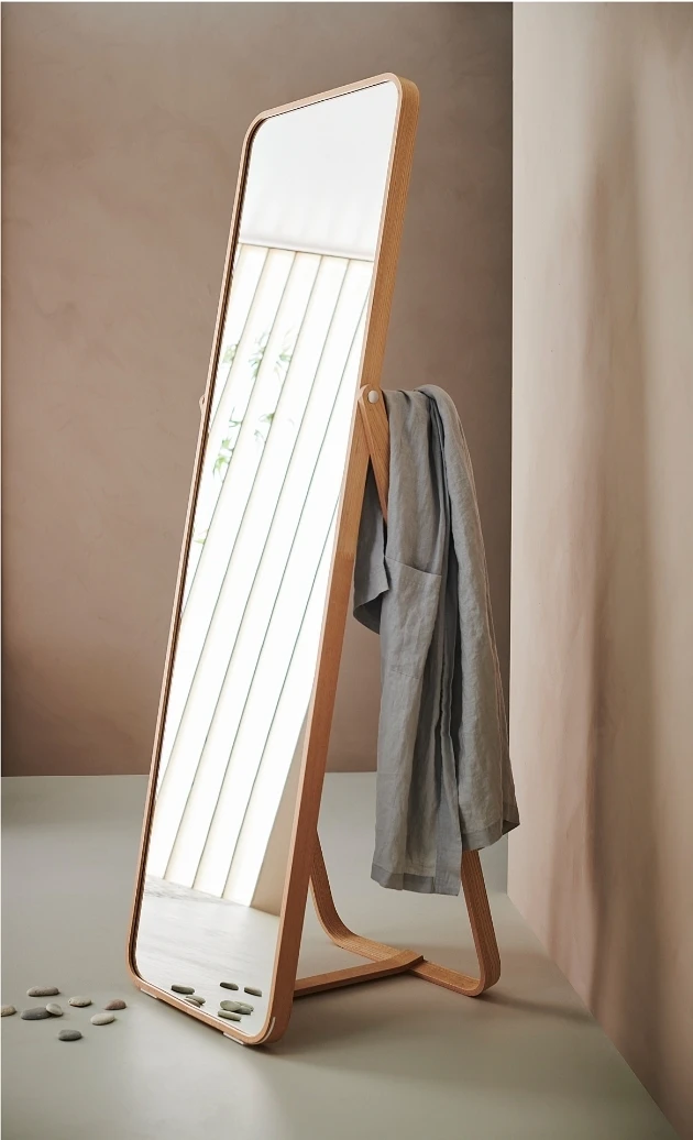 IKEA Full Mirror with Stand and Hooks - photo 3