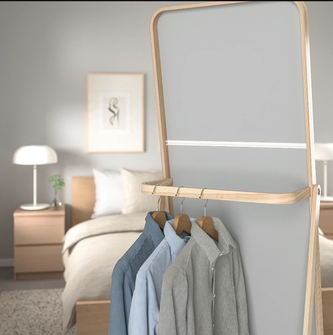 IKEA Full Mirror with Stand and Hooks - photo 5